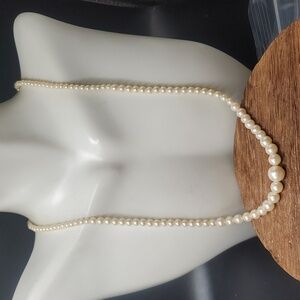 N3413 1928 cascading pearl necklace